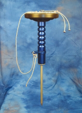 Outdoor Longwing Perch - Exclusive, Blue Anodized Aluminum & HDPE.